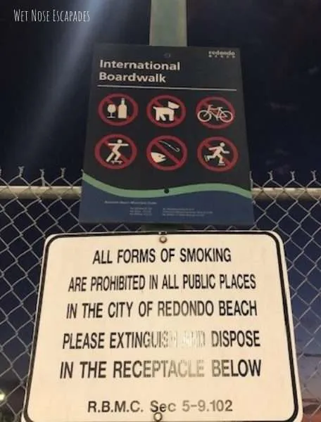Redondo beach dog policy boardwalk